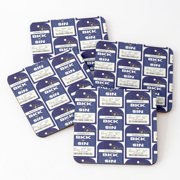 Item preview, Bangkok to Singapore Boarding Pass designed and sold by Local Folk.