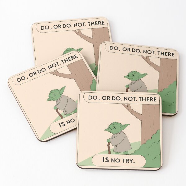 Item preview, Yoda Quote Illustration: "Do, or Do Not" designed and sold by ART ATTACK ZONE.