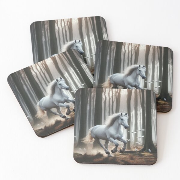 Item preview, Majestic White Horse – Elegance in motion, strength & grace in wild nature designed and sold by FotoworldEdel.