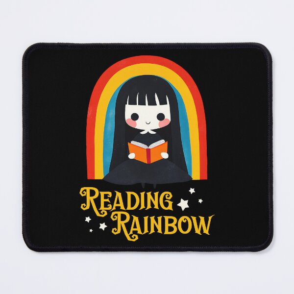 Item preview, Reading Rainbow Cute Bookworm Witch designed and sold by GolDreamShop.