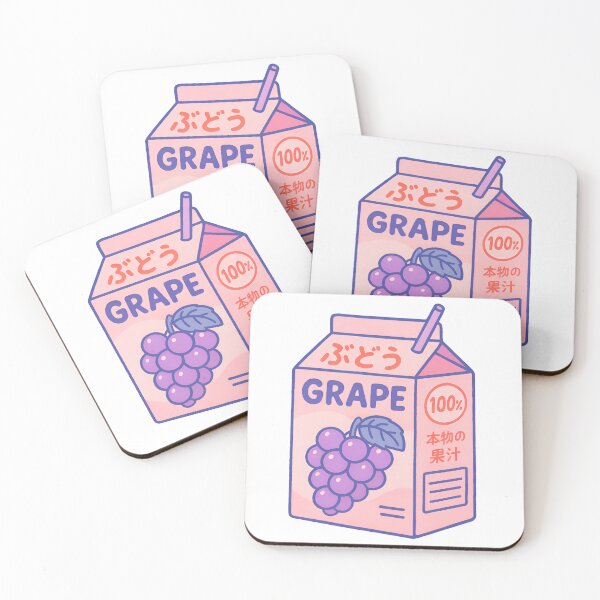 Item preview, Japanese Aesthetics Kawaii Grape Milk Shake designed and sold by Cuddleblossom.
