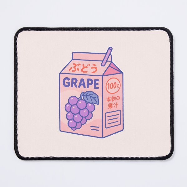 Item preview, Japanese Aesthetics Kawaii Grape Milk Shake designed and sold by Cuddleblossom.