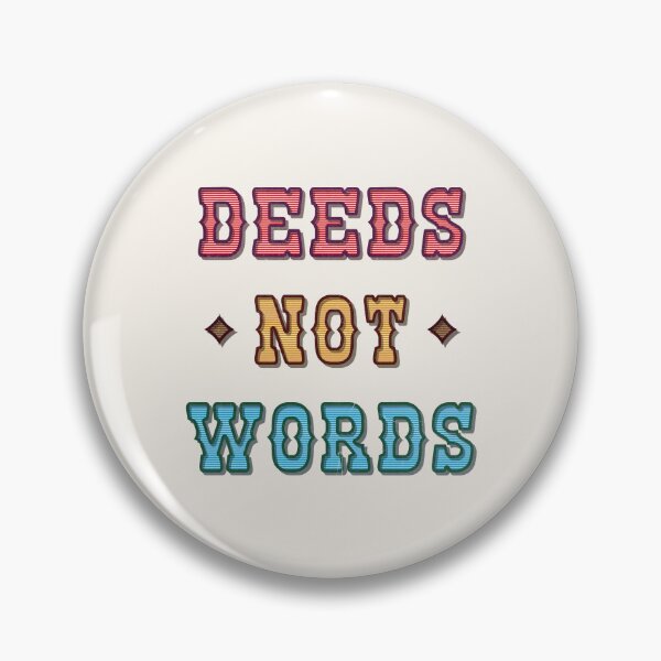 Item preview, Deeds Not Words Retro Typography designed and sold by trepiu.