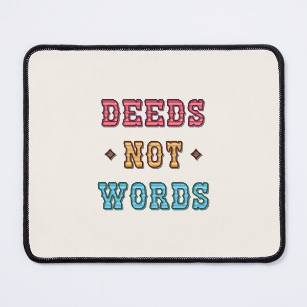 Item preview, Deeds Not Words Retro Typography designed and sold by trepiu.