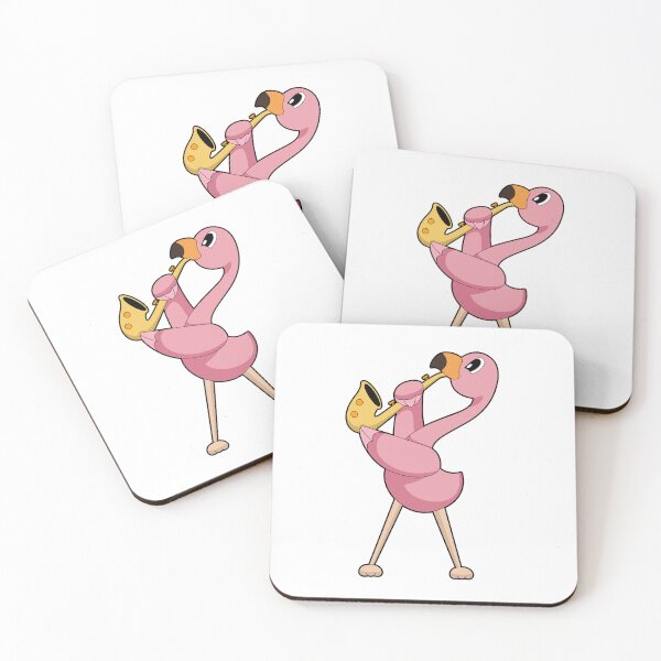 Item preview, Flamingo Musician Saxophone Music designed and sold by Snabdesign84.