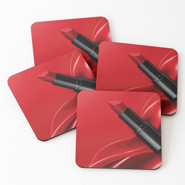 Item preview, Bold red lipstick on silky fabric designed and sold by anytka.