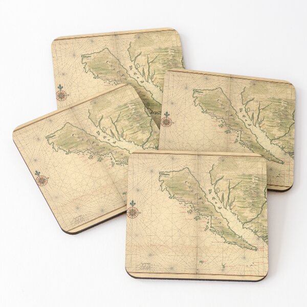 Item preview, Map of California as an island made in 1650 by the Dutch Johannes Vinckboons designed and sold by Photopat.