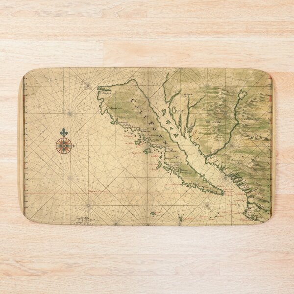 Item preview, Map of California as an island made in 1650 by the Dutch Johannes Vinckboons designed and sold by Photopat.