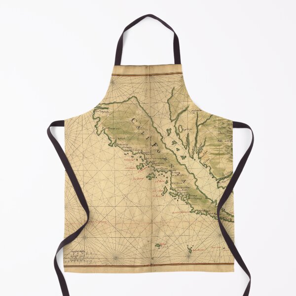 Item preview, Map of California as an island made in 1650 by the Dutch Johannes Vinckboons designed and sold by Photopat.