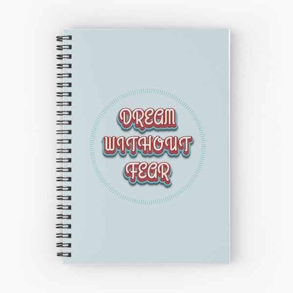 Item preview, Dream Without Fear Bold Typography Design designed and sold by trepiu.