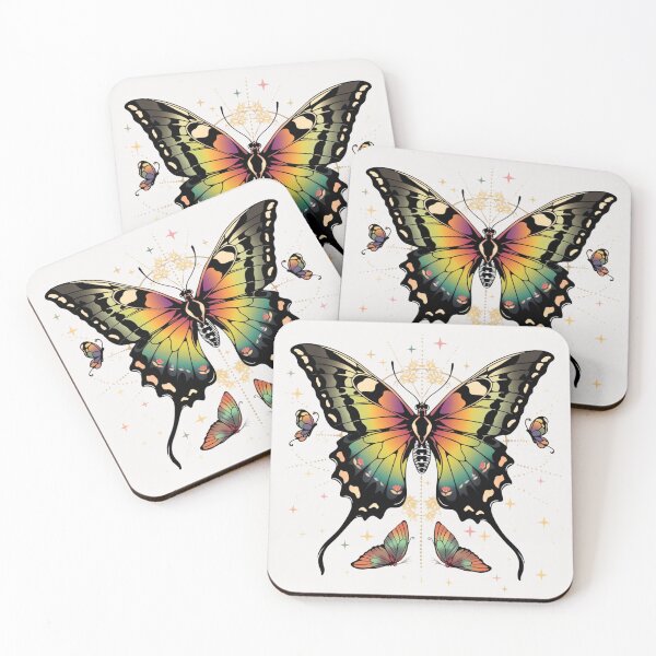 Item preview, Rainbow butterflies designed and sold by MendaciousMina.