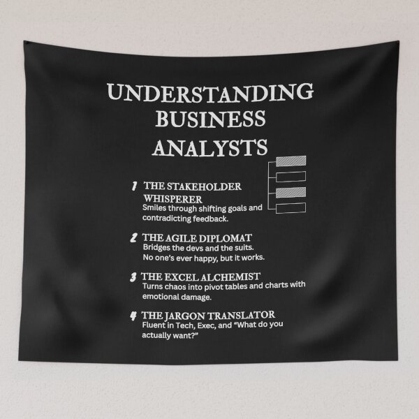 Item preview, Understanding Business Analysts – Funny BA Life Definitions – Black designed and sold by PsyFlow35.