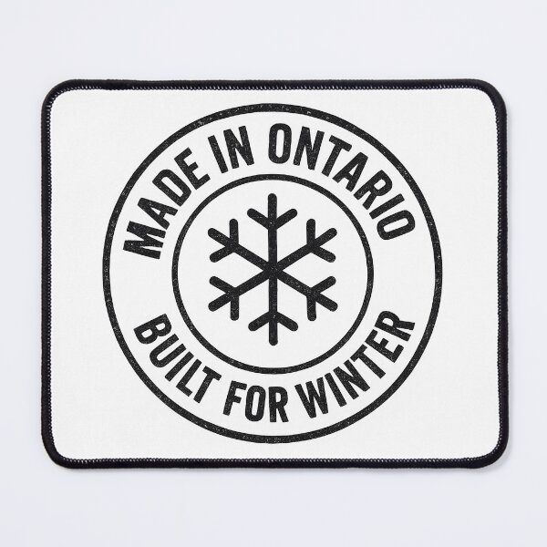 Item preview, Made in Ontario – Built for Winter | Rugged Snow Badge Design designed and sold by My Cool Store.