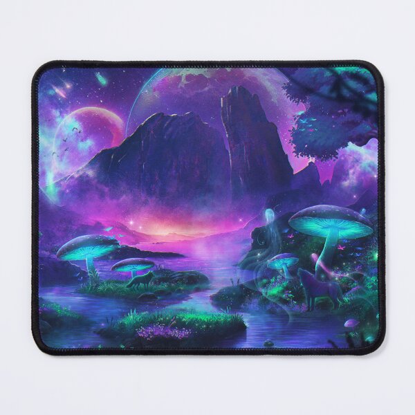 Item preview, Scifi Fantasy Nacht Biolumineszierende Traumlandschaft - Starhaven designed and sold by Ulfeid3.