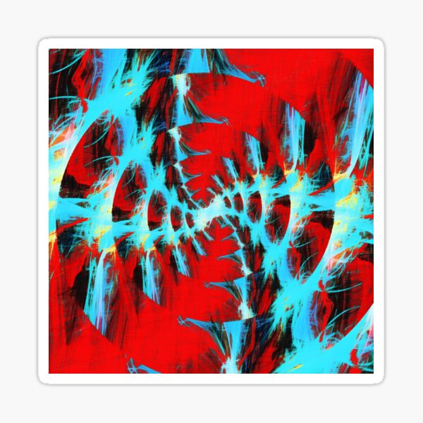 Abstract electrifying performance Sticker
