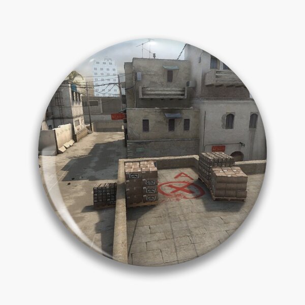 Item preview, CS2 Dust II Map with Katowice 2014 stickers designed and sold by Poptsy-Ez.