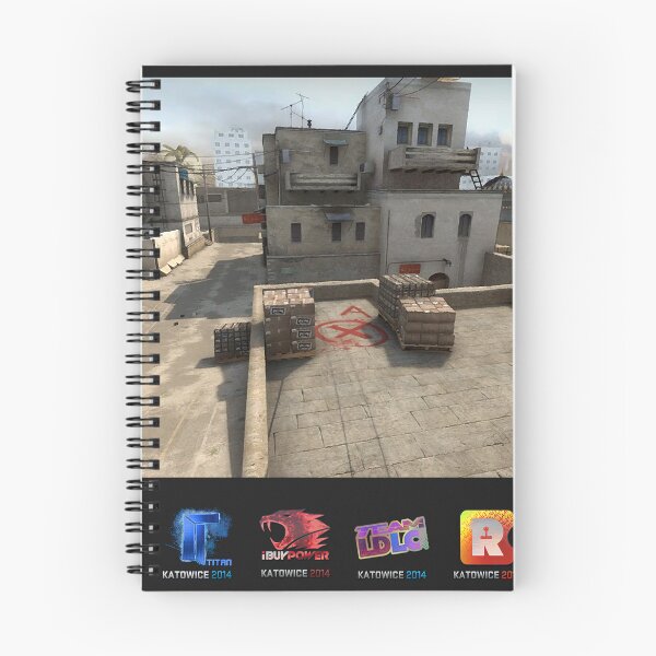 Item preview, Mapa de CS2 Dust II con pegatinas de Katowice 2014 designed and sold by Poptsy-Ez.