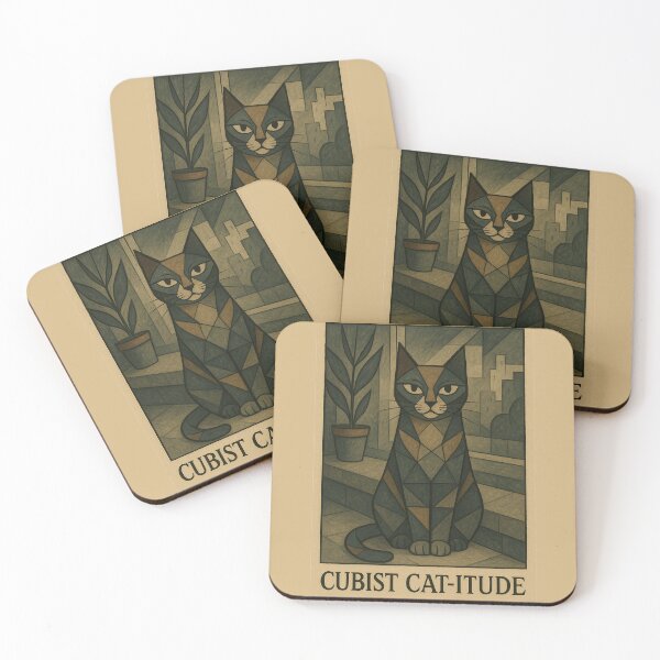 Item preview, Cubist Cat-itude designed and sold by Inspired by CarMa.