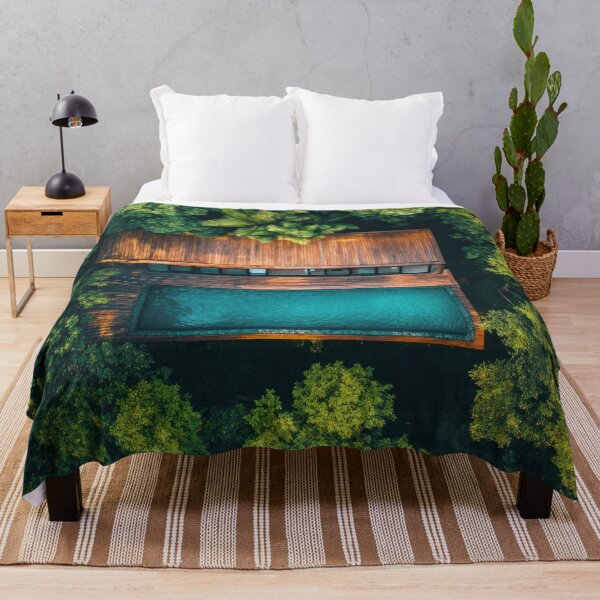 Item preview, Luxury pool retreat in forest designed and sold by anytka.