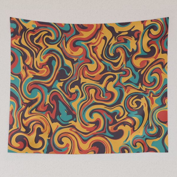 Item preview, Colorful Psychedelic Swirls designed and sold by Owcomm.