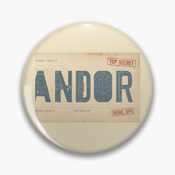 Item preview, Andor Rebel Dossier Blueprint – Vintage Technical Star Wars Poster designed and sold by MustHaveVibes.
