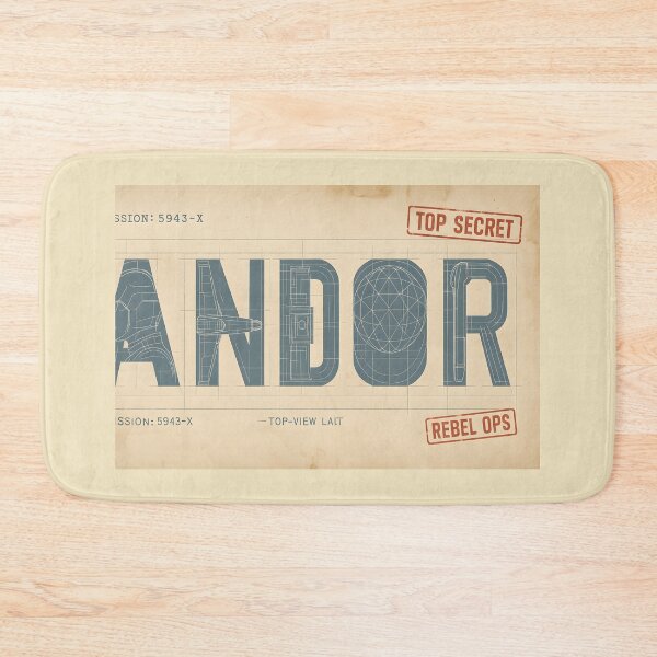 Item preview, Andor Rebel Dossier Blueprint – Vintage Technical Star Wars Poster designed and sold by MustHaveVibes.