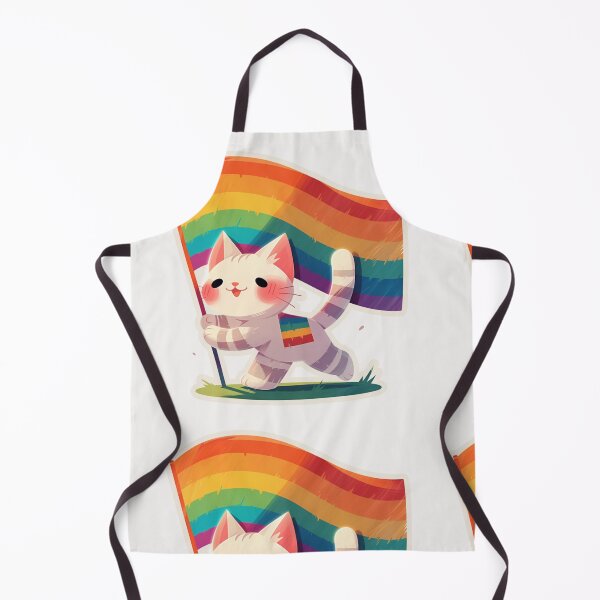 Item preview, Rainbow flag cat designed and sold by MendaciousMina.