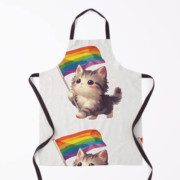 Item preview, Rainbow flag cat designed and sold by MendaciousMina.