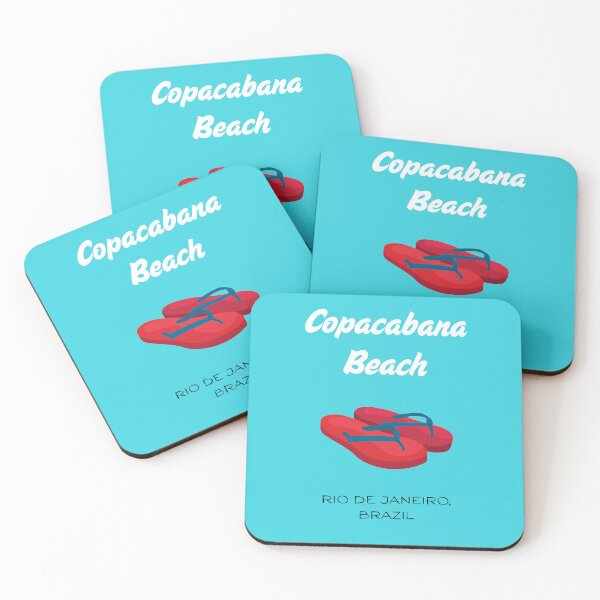 Item preview, Copacabana Beach Design – Brazil Flip-Flop Art designed and sold by CherryWavesJune.