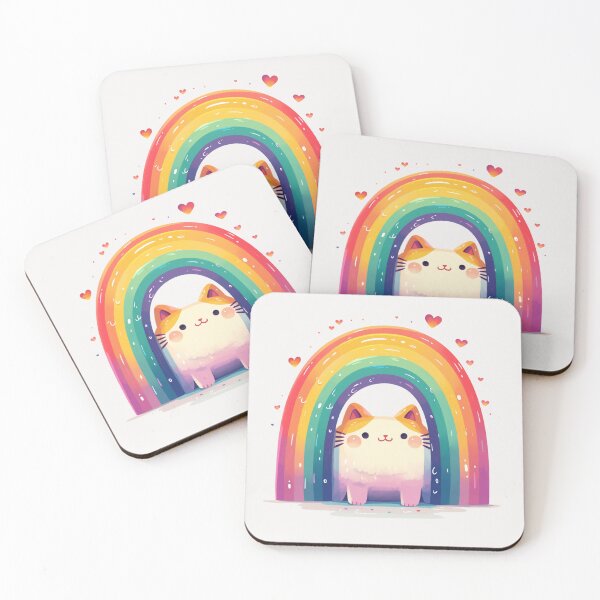Item preview, Rainbow cat designed and sold by MendaciousMina.
