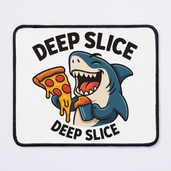 Item preview, Deep Slice – Pizza Shark Attack designed and sold by SpectrumCreations.