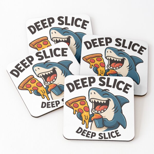Item preview, Deep Slice – Pizza Shark Attack designed and sold by SpectrumCreations.