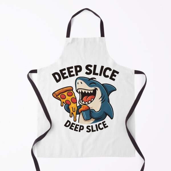 Item preview, Deep Slice – Pizza Shark Attack designed and sold by SpectrumCreations.