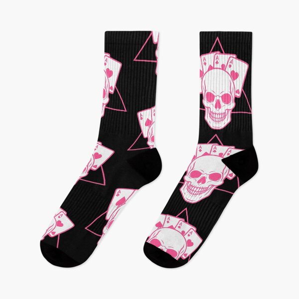 Item preview, Skull & Poker Pink Illustration  designed and sold by FarieArt.