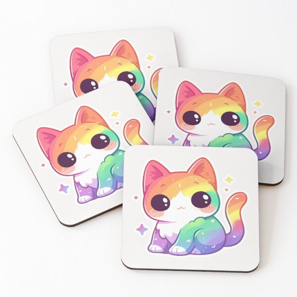 Item preview, Rainbow cat designed and sold by MendaciousMina.