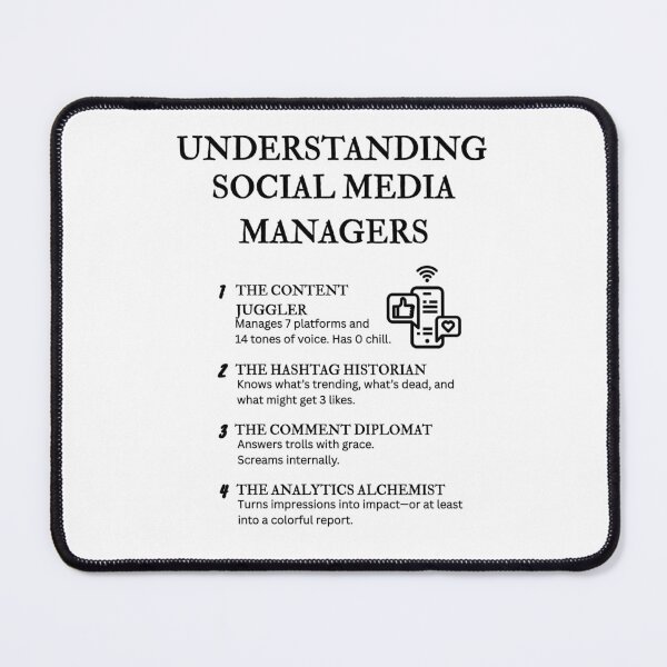Item preview, Understanding Social Media Managers – Funny Digital Life Definitions designed and sold by PsyFlow35.