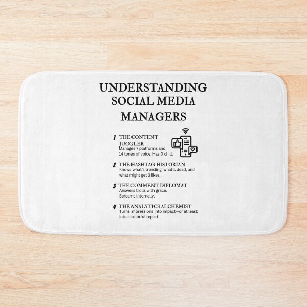 Item preview, Understanding Social Media Managers – Funny Digital Life Definitions designed and sold by PsyFlow35.