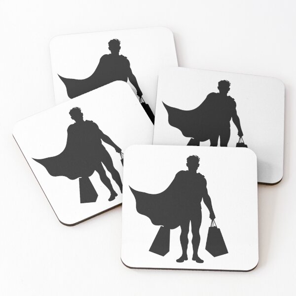 Item preview, Superhero Dad Carrying Groceries – 'Superdad Groceries' Silhouette designed and sold by ebocraft.