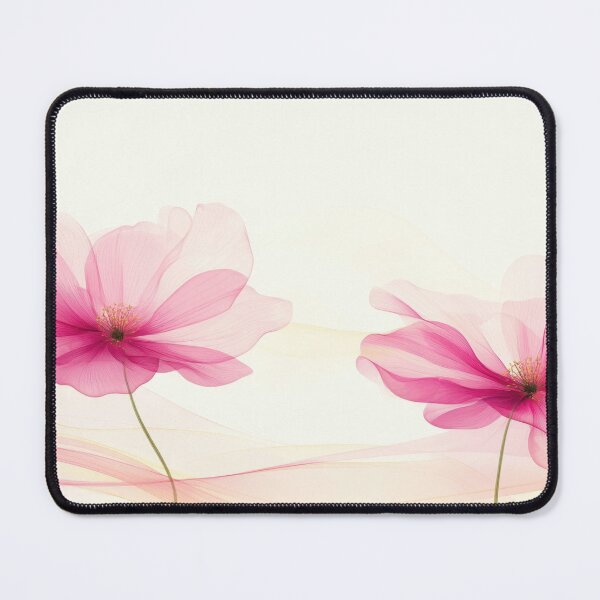 Item preview, Pink flowers with soft swirls designed and sold by anytka.
