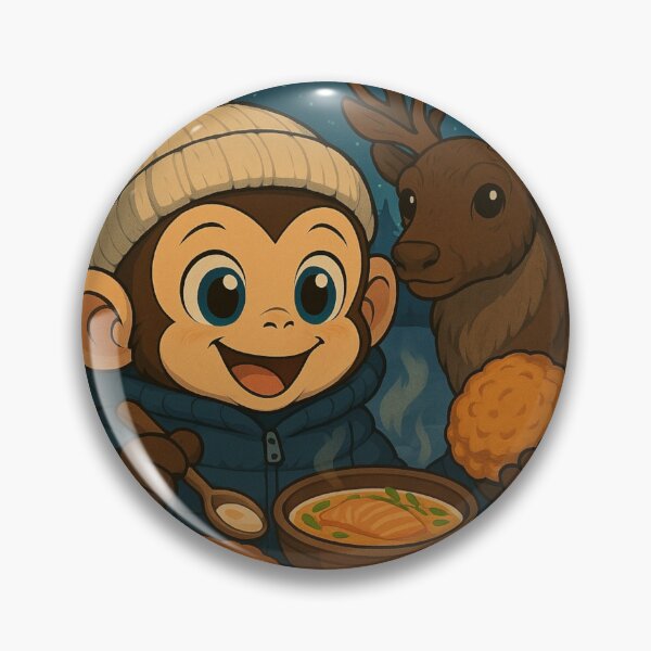 Item preview, A monkey watching the aurora in Finland. designed and sold by SammyMorry.