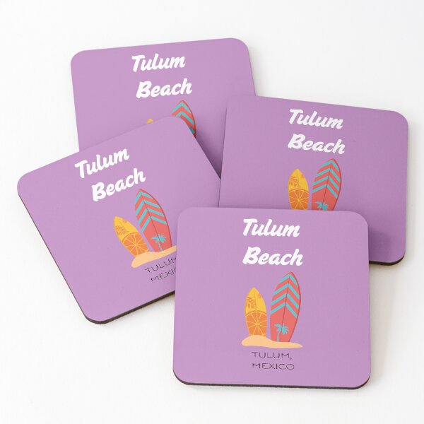 Item preview, Tulum Beach Design – Surfboard Mexico Art designed and sold by CherryWavesJune.