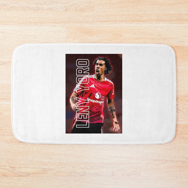 Item preview, Leny Yoro – Manchester United Wonderkid | Rising Red Devils Star Artwork designed and sold by GrizzlyCollective.
