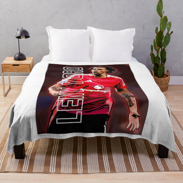 Item preview, Leny Yoro – Manchester United Wonderkid | Rising Red Devils Star Artwork designed and sold by GrizzlyCollective.