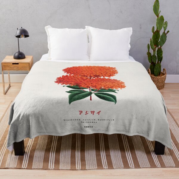 Item preview, Japanese Hydrangeas Flowers designed and sold by Vintagrafica.