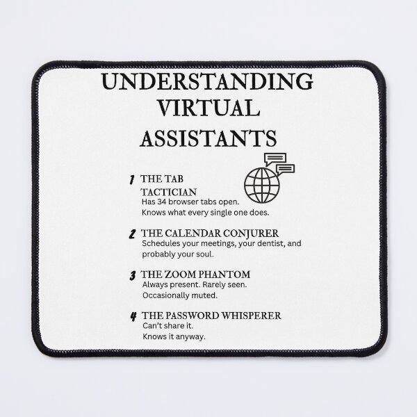 Item preview, Understanding Virtual Assistants – Funny Remote Work Definitions designed and sold by PsyFlow35.