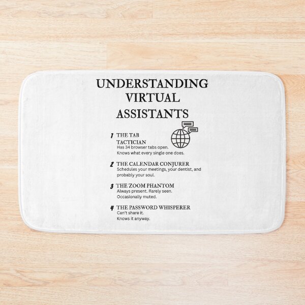 Item preview, Understanding Virtual Assistants – Funny Remote Work Definitions designed and sold by PsyFlow35.