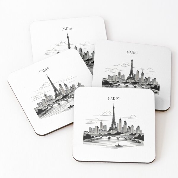 Item preview, Paris Skyline Minimalist Design designed and sold by CityArtDesigns.