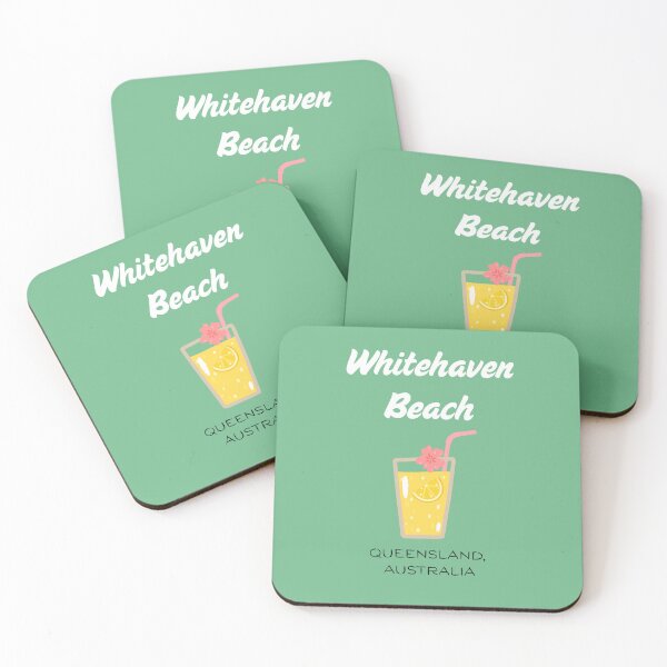 Item preview, Whitehaven Beach Design – Tropical Drink Art designed and sold by CherryWavesJune.