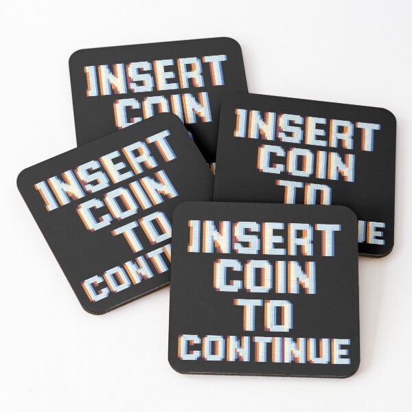 Item preview, Insert Coin to Continue. Retro arcade. designed and sold by Shoot-The-Moon.