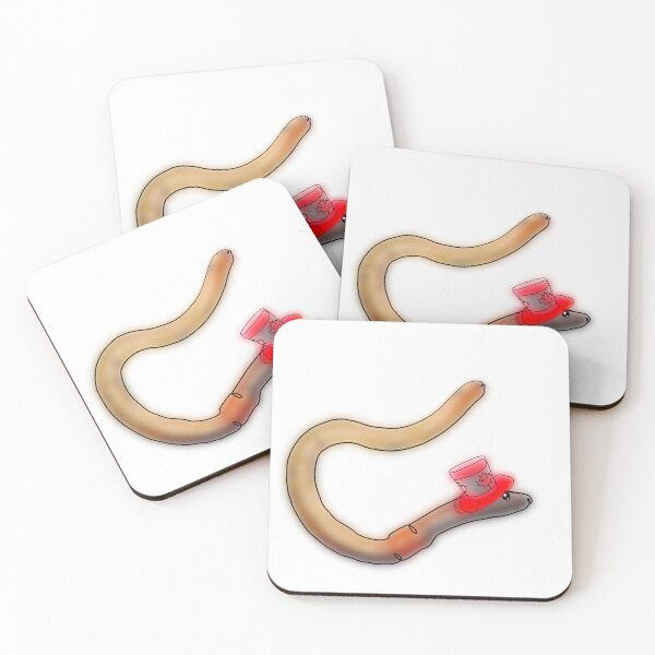 Item preview, Whimsical Worm in a Canadian Top Hat – 3D Funny Animal Design designed and sold by Ashley’sAnimalz.